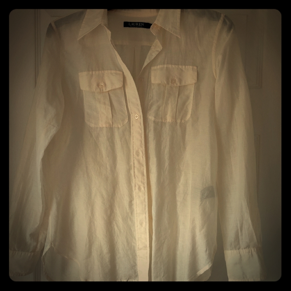 Off-White Sheer Blouse
